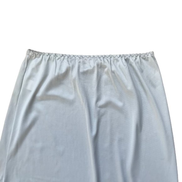 Vintage Light Blue Scallop Hem Skirt Liner Slip - Picture 5 of 9